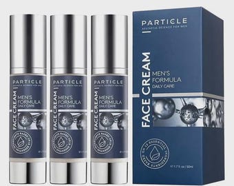 Crema facial Particle para hombre / Hidratante diario 6 en 1 (paquete de 3)