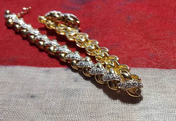 Vintage Gold over 925 Sterling China Bracelet - image 6