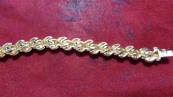 Vintage Gold over 925 Sterling China Bracelet - image 4