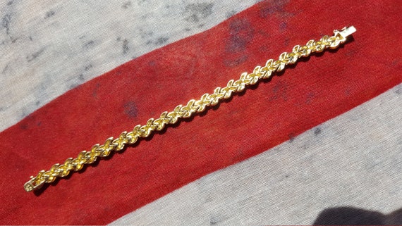 Vintage Gold over 925 Sterling China Bracelet - image 3