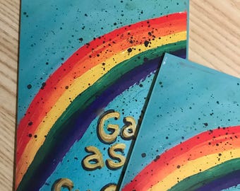 Gay as f-ck postcard