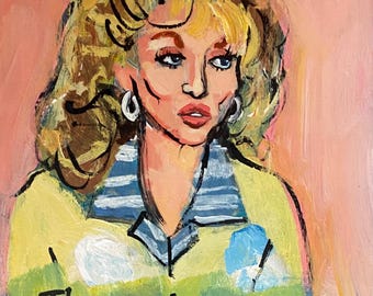 6x8 Steel Magnolias Painting- There is no such thing as natural beauty