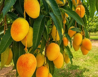 Alphonso Mango Tree – 1 ft Live Plant in Pot, Grafted Fruit Tree