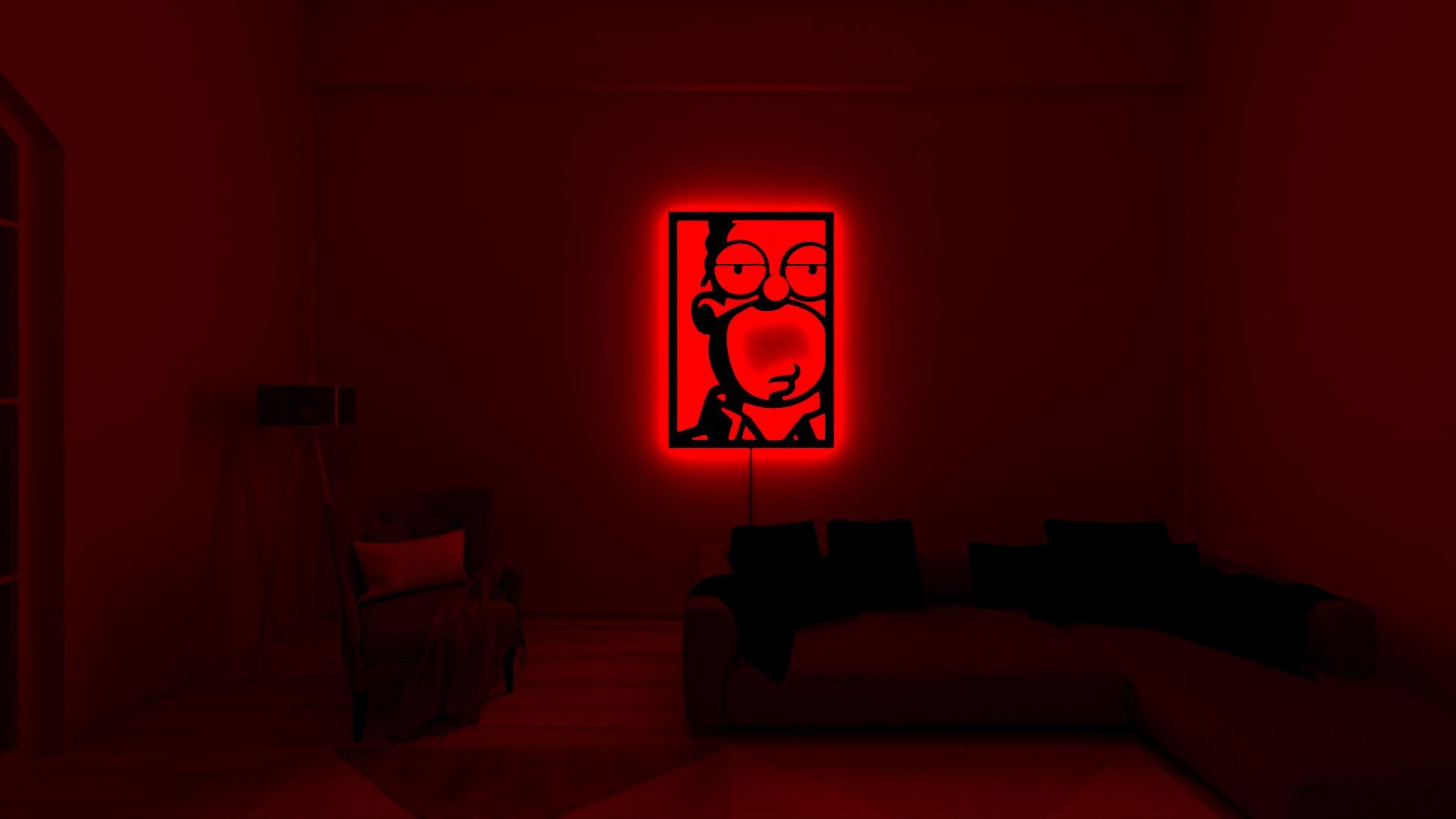 Simpsons neon sign - Etsy 日本