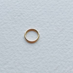 BEST SELLER 9ct SOLID Recycled Yellow Gold Piercing Ring/Hoop 1mm (18 gauge) /continuous/cartilage Nose earring septum helix rook lobe conch