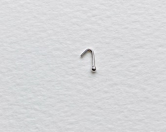 Best selling Tiny Nose Stud - 99% Fine Silver Hypoallergenic - Various size and free delivery