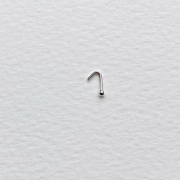 Best selling Tiny Nose Stud - 99% Fine Silver Hypoallergenic - Various size and free delivery