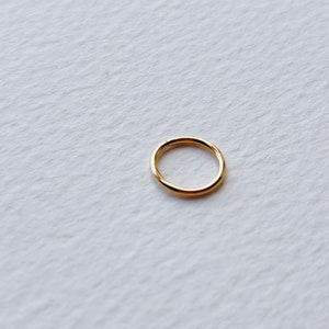 BEST SELLER 9ct SOLID Recycled Yellow Gold Piercing Ring/Hoop 1mm continuous/cartilage Nose, earring, septum, helix, rook, lobe, conch.
