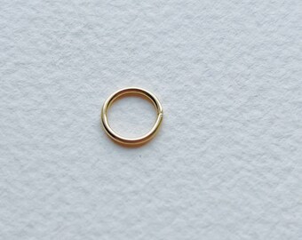 BEST SELLER 9ct SOLID Recycled Gold Piercing Ring/Hoop 1.2mm (16 gauge)/continuous/cartilage Nose, earring, septum, helix, rook, lobe,conch