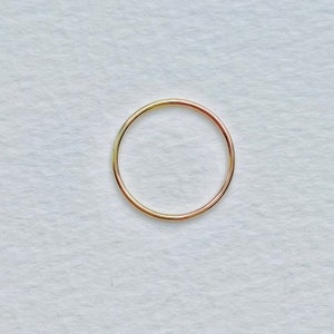 NEW IN - 14ct Solid Recycled Yellow Gold Ring Band - 14ct Gold Skinny Stacking Wedding Band Ring