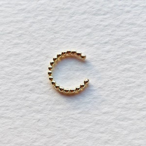 Solid Gold Ear Cuff/Hugger - 9ct Yellow Gold ear cuff - no piercing required - free delivery!