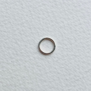 BEST SELLER 9ct SOLID Recycled White Gold Piercing Ring/ 1.2mm (16 gauge) /continuous/cartilage Nose earring septum helix rook lobe conch