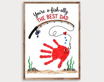 Handprint Fish Craft for Dad – Father's Day Keepsake (Digital Download)