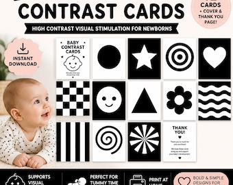 Contrast Cards Printable for Baby