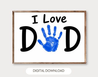 Dad Handprint Craft