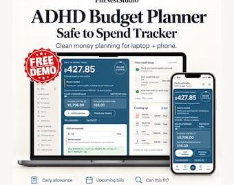 ADHD Budget Planner | Safe-to-Spend Tracker (Browser App + Phone App)