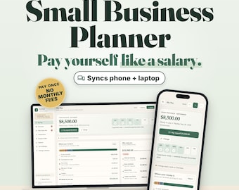 Small Business Budget Planner and Profit Tracker | Income Expense, Invoice, Tax and Mileage Tracker | Self Employed Finance App