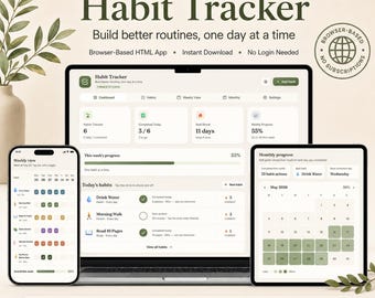 Aplicación web para el seguimiento de hábitos, planificador de rutinas y objetivos (descarga digital)