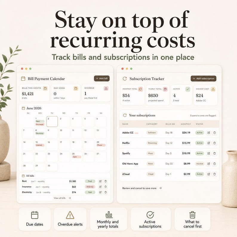 Ultimate Digital Personal Finance Dashboard, Budget Planner, Expense Tracker, Savings Goal, Debt Payoff, Net Worth HTML Template Bild 3
