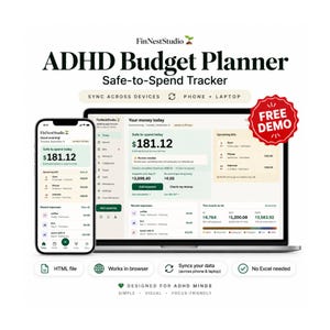 ADHD Budget Planner | Safe-to-Spend Tracker (Browser App + Phone App)