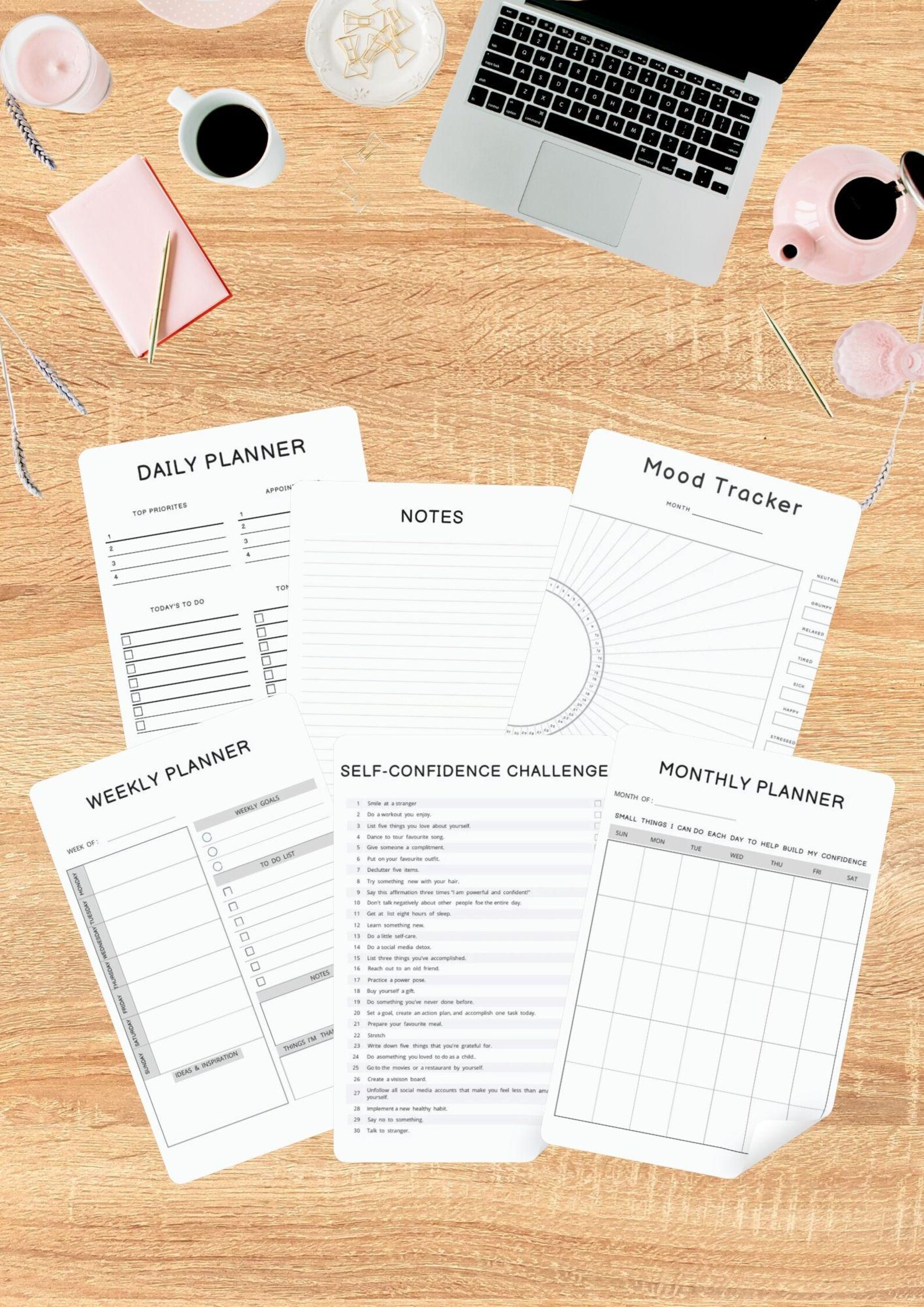 75 Soft Challenges Tracker: Editable PDF Health Logs (digital Download ...
