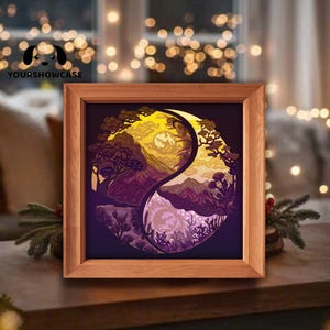 Shadowbox, Papercraft love gift, gift for him, gift for her, merry christmas, halloween