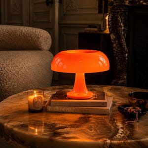 Space Age Orange Lamp - Etsy