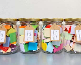 A Jar of Quotes / 52 Dates Affirmations Calm Family Friendship Happiness Love Motivation Positivity Strength Wellness / Self Care Gift