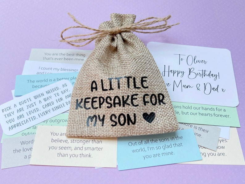 A Keepsake Bag of Son Quotes / 31 Quotes / Post Send Direct / Son