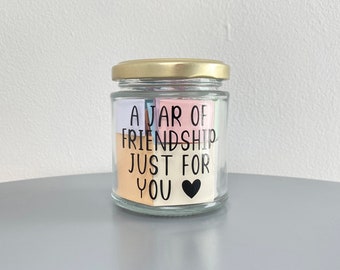 A Jar of Friendship Quotes / 31 Quotes / A Jar of Friendship Just For You / Post Send Direct / Gifts For Friends, Jar of Quotes
