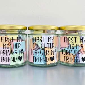 A Jar of Quotes Mum Daughter or Sister / 31 Quotes / Post Direct / Positive Uplifting Family Gifts / Jar of Quotes image 1