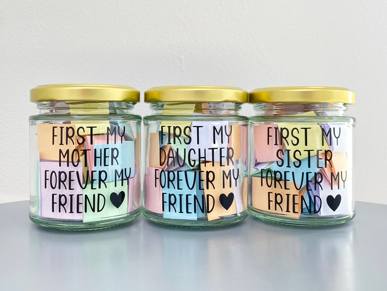 A Jar of Quotes Mum Daughter or Sister / 31 Quotes / Post Direct / Positive Uplifting Family Gifts / Jar of Quotes image 1