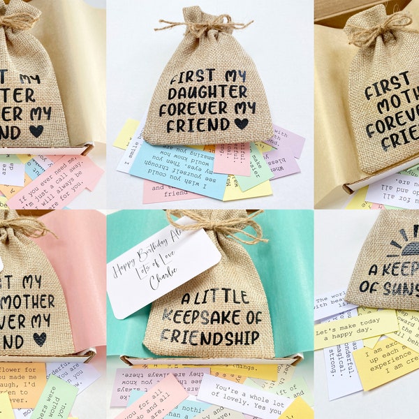 A Keepsake Bag of Quotes / 31 Quotes / Auntie, Brother, Birthday, Cousin, Daughter, Father, Friend, Get Well, Grandmother, Mum, Sister