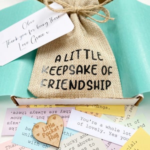 Eine Erinnerungstasche voller Freundschaft Zitate / 31 Zitate / Post Senden Direkt / Freundschaft Zitate Geschenk, Geschenk für Freunde, Freundschaft Andenken