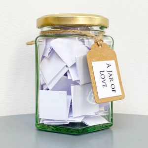 Um Pote de Amor / Mais de 50 citações e provérbios de amor / Dia dos Namorados, Noivado, Casamento, Aniversário / Enviar Direto / Pote de Citações para Presente