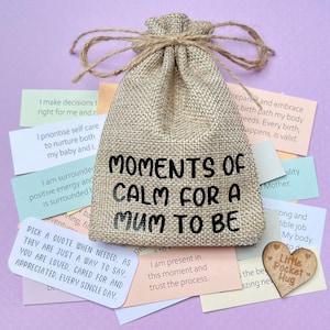 Uma lembrança de momentos calmos para uma futura mamãe / 31 citações / Enviar direto / Futura mamãe, presente para mãe, presente para chá de bebê, presente para gravidez