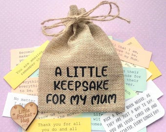 Mum Quote Keepsake Bag - 31 Quotes - Mother Gift, Mother's Day Present