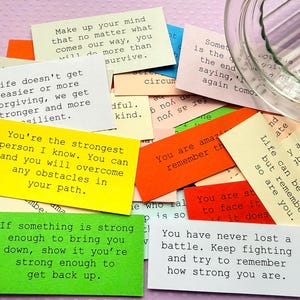 Make Your Own DIY Quote Jar Kit Gift / 50 Quotes, 16 choices