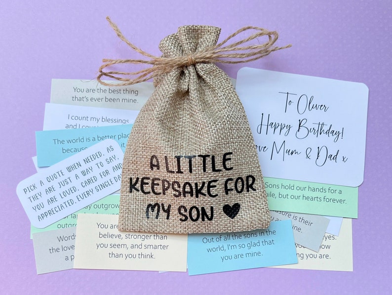 A Keepsake Bag of Son Quotes / 31 Quotes / Post Send Direct / Son