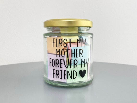 A Jar of Mother Mum Quotes / 31 Quotes / First My Mother, Forever My Friend  / Mothers Day, Mum Gift, Gifts for Mums, Jar of Quotes 