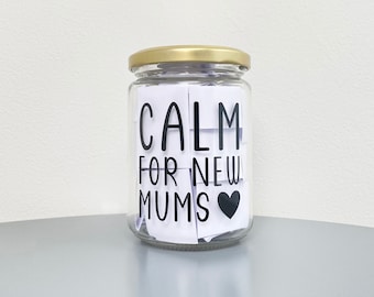 A Jar of Calm Mum Moments / 45 Quotes / New Mum Quotes, Mother Gift, New Mum Quote Gift, Gifts For New Mums, Jar of Quotes Gift