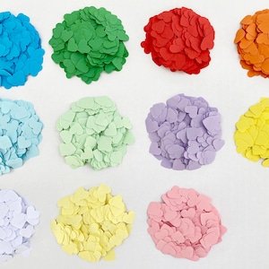 500 corazones de confeti de papel / 11 opciones de colores / Bodas, cumpleaños, invitaciones, fiestas, decoración de mesas, regalos / Decoración de corazones