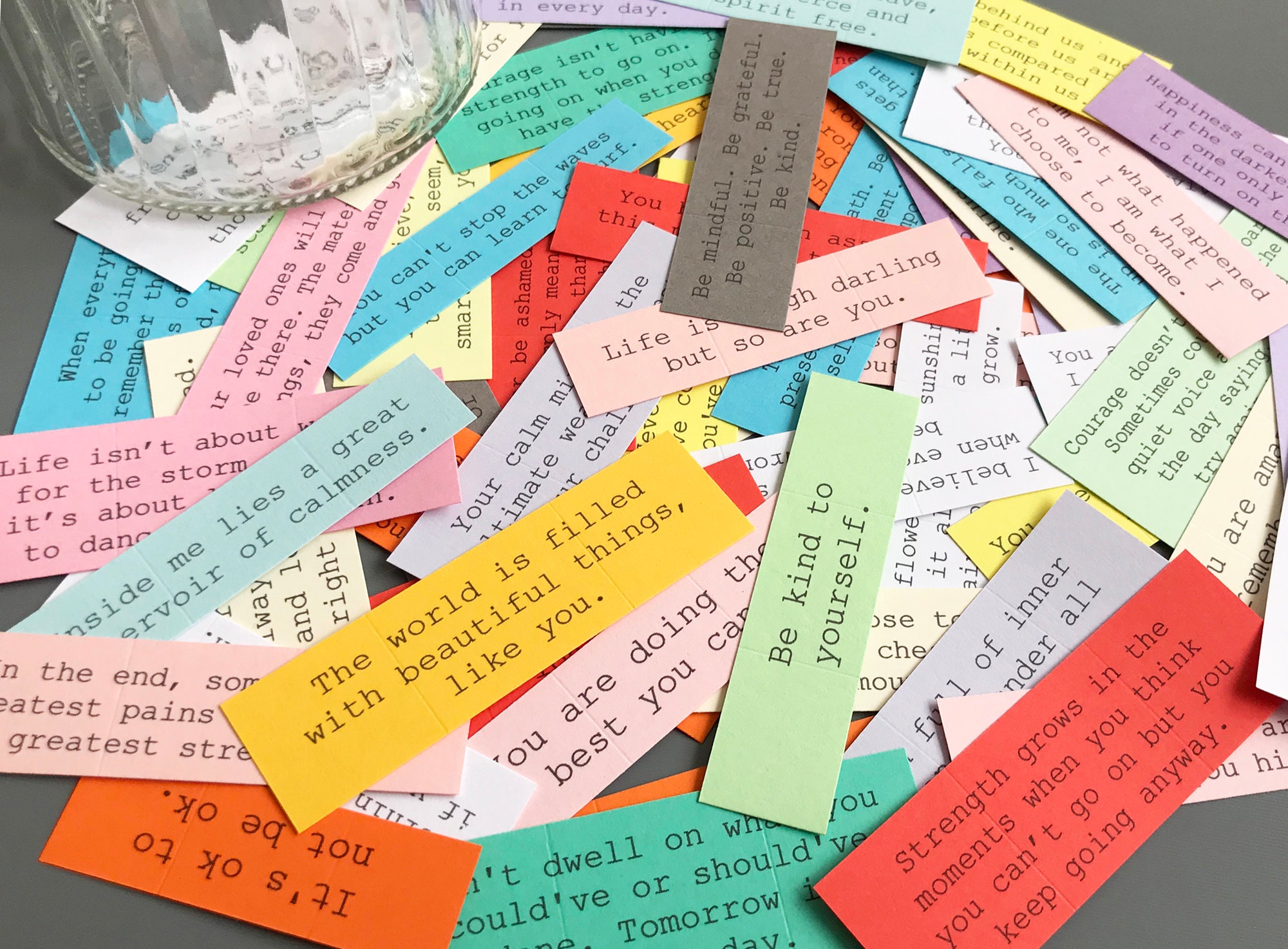 365 Pensées Positives 365 Mots D amour A Imprimer Faites votre propre citation Jar / Date Idées Affirmations - Etsy France