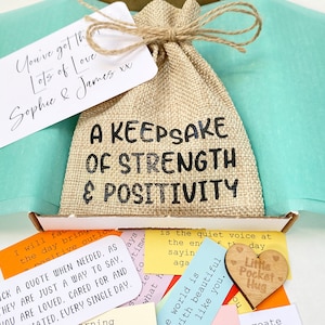 A Keepsake of Strength and Positivity Quotes / 31 Quotes / Post Send Direct / Self Care Wellness Mental Health Strength Positive Gift