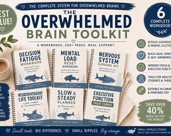 Executive Function Toolkit Bundle | ADHD Planner, Mental Load Workbook (PDF Download)