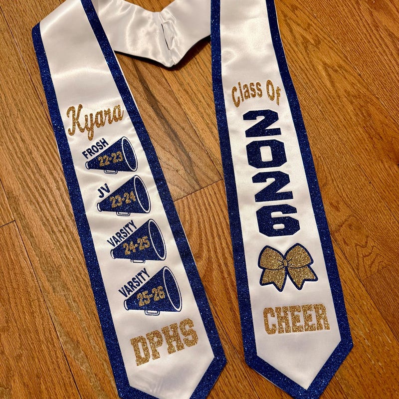 2026 Senior Night Graduation CHEER Megaphone Stole