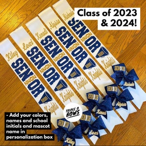 2024 or 2025 "The Best Seller" senior night megaphone sash (optional bow) - sports available instead of megaphone
