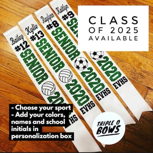 2026 &quot;The Champion&quot; Sports Senior Night Sash (One sash)