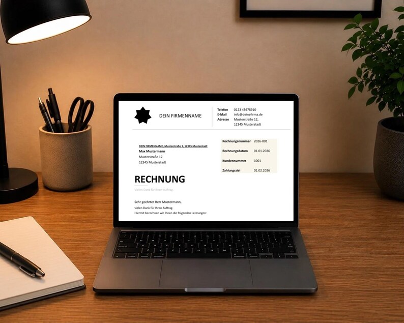 Modern Invoice Template for Businesses - Etsy