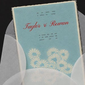 Vintage Floral Print Wedding Invitation, Hand Drawn Editable Template, Unique Curated Wedding Stationary